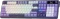 Redragon Terraflare K762 Pro Wireless, White & Purple, LEDs RGB, Mint Mambo, USB/Bluetooth, US Vorschaubild