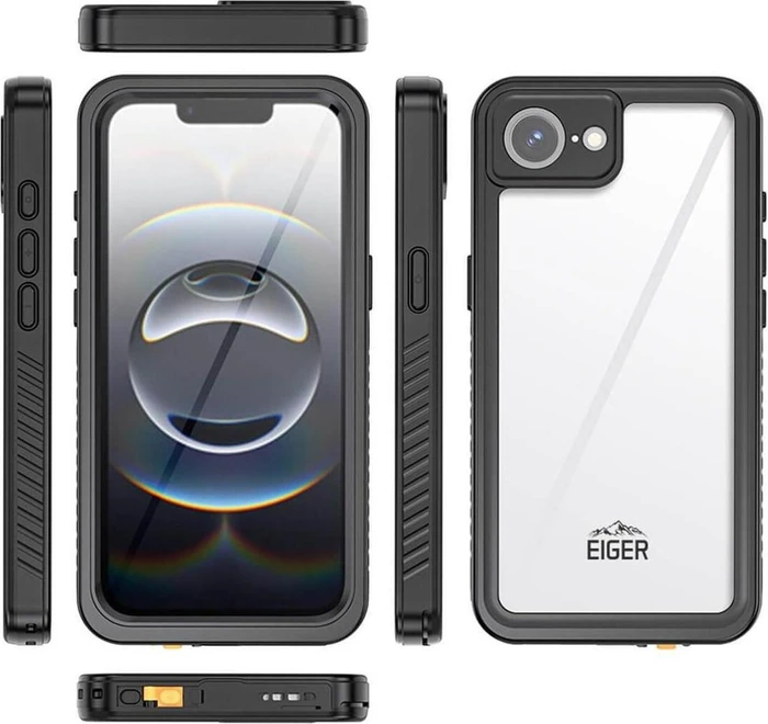 Eiger Avalanche Case für Apple iPhone 16e schwarz/transparent