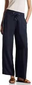 Street One Wide Leg Hose dark berry purple (Damen)