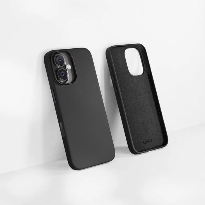 Epico Leather Pro Mag+ Case für Apple iPhone 16 Plus schwarz