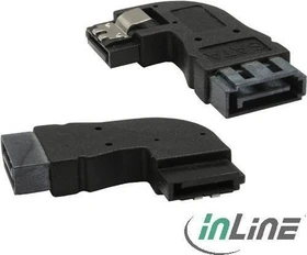 InLine SATA Adapter, SATA Stecker auf Buchse, links gewinkelt (27700E)
