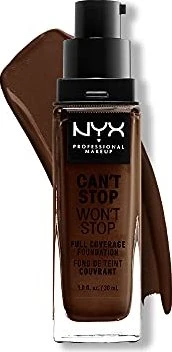 NYX Can't Stop Won't Stop Foundation deep ebony, 30ml