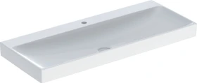 Geberit ONE Waschtisch Abgang vertikal 120cm, Hahnloch mittig, weiß/KeraTect