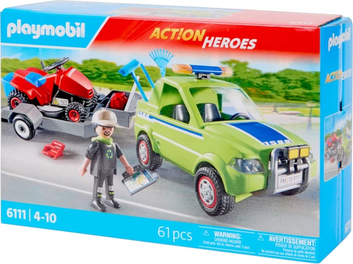 playmobil City Action Service-Fahrzeug mit Rasenmäher