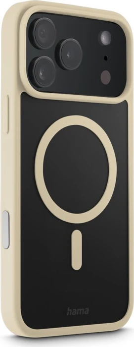 Hama Handyhülle Frame Protect magnetisch für Apple iPhone 17 Pro Max transparent/beige