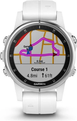 Garmin Fenix 5S Plus Sapphire weiß