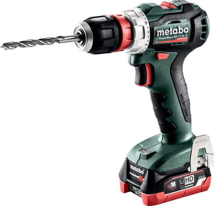 Metabo PowerMaxx BS 12 BL Q Akku-Bohrschrauber inkl. Koffer + 2 Akkus 4.0Ah