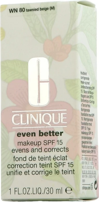 Clinique Even Better Evens and Corrects Makeup Foundation WN80 tawnied beige LSF15, 30ml