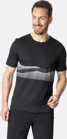 Odlo F-Dry Bergkamm-Print T-Shirt kurzarm schwarz (Herren)