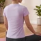 adidas 3-Streifen Studio Baby T-Shirt kurzarm powder plum (Damen) Vorschaubild
