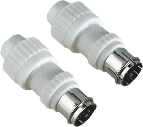 Hama F-Stecker für Schnellmontage, steckbar, 2 Stück