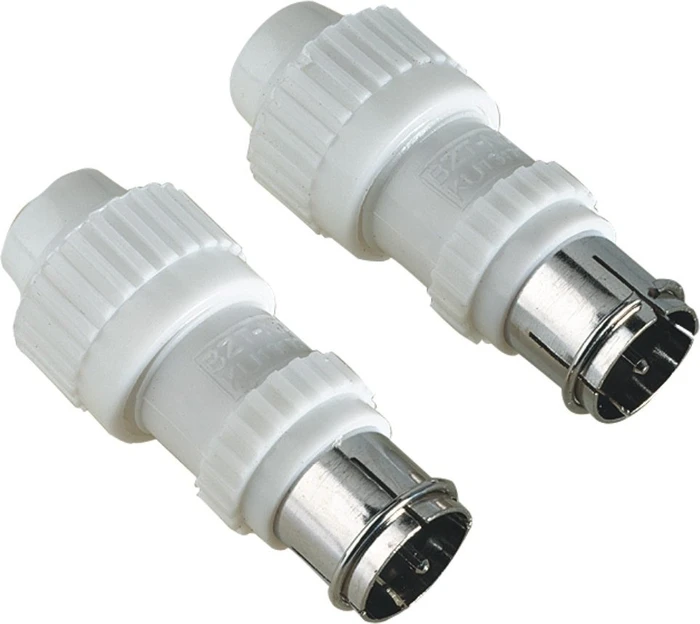 Hama F-Stecker für Schnellmontage, steckbar, 2 Stück