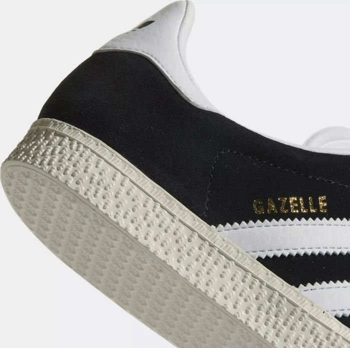 adidas Gazelle core black/footwear white/gold metallic (Junior)