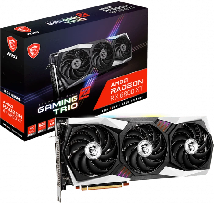MSI Radeon RX 6800 XT Gaming Z Trio 16G, 16GB GDDR6, HDMI, 3x DP