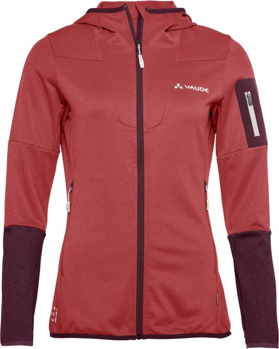 Vaude Monviso Fleece Hooded Funktionsjacke brick (Damen)