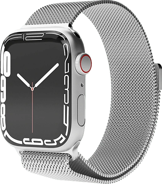 Vonmählen Milanaise Loop für Apple Watch 49mm silber