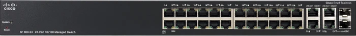 Cisco SF300 Rackmount Managed Switch, 24x RJ-45, 2x RJ-45/SFP