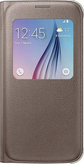 Samsung S-View Cover für Galaxy S6 gold