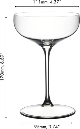 Riedel Grape@Riedel Coupe/Cocktailglas, 2 Stück