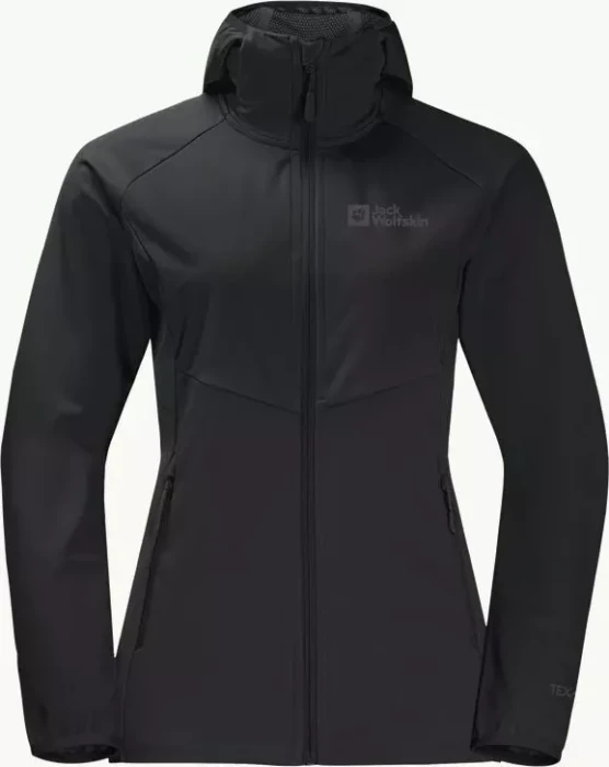 Jack Wolfskin Go Hike Softshell Funktionsjacke schwarz (Damen)