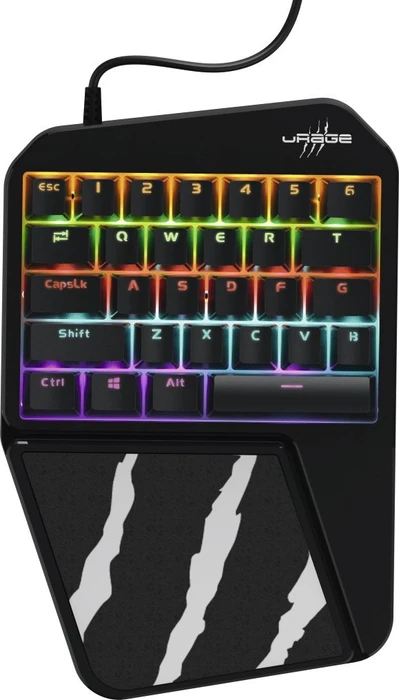 Hama uRage 3rgo 1H Mobile Gaming Keyboard (PC/PS4), schwarz/grau, USB