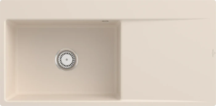 Villeroy & Boch Subway Style 60 flat flächenbündig Becken links ivory