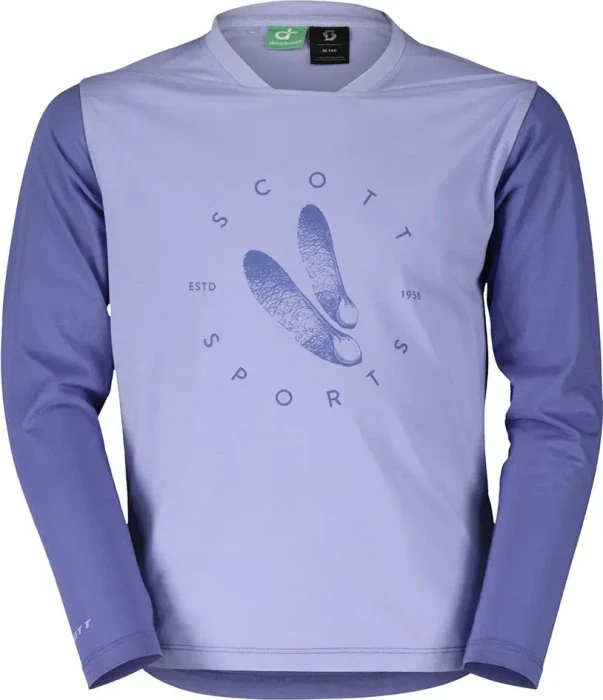 Scott Trail Flow 20 DRI Trikot langarm moon blue/dream blue (Junior)