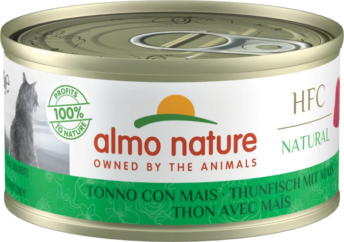 almo nature HFC Natural Cats 70 I, Thunfisch mit Mais, 1.68kg (24x 70g)