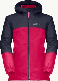 Jack Wolfskin Girls Iceland 3in1 Funktionsjacke pink dahlia (Junior)