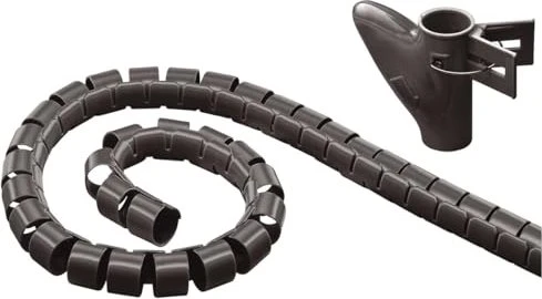 MediaRange Kabelbündelschlauch, 20mm, 2.5m, schwarz