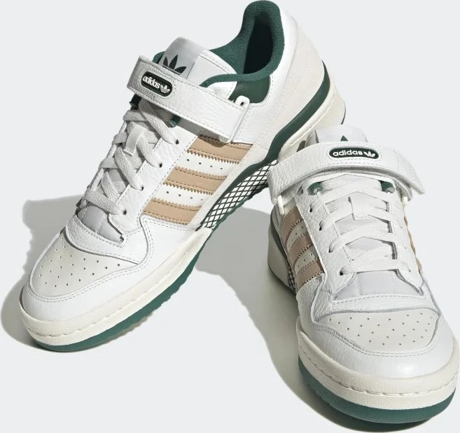 adidas Forum Low dark green/core white/magic beige