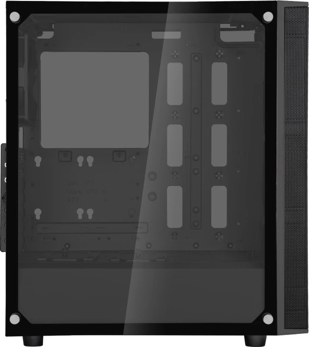 SilverStone Fara R1, schwarz, Glasfenster