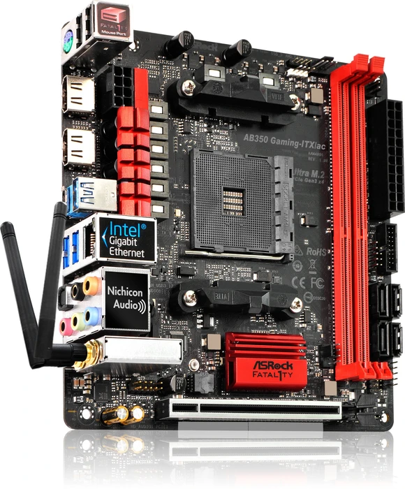 ASRock Fatal1ty AB350 Gaming-ITX/ac (AMD AM4)
