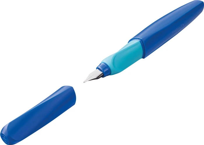 Pelikan Twist deep blue, rechte Hand/linke Hand, mittel, Faltschachtel