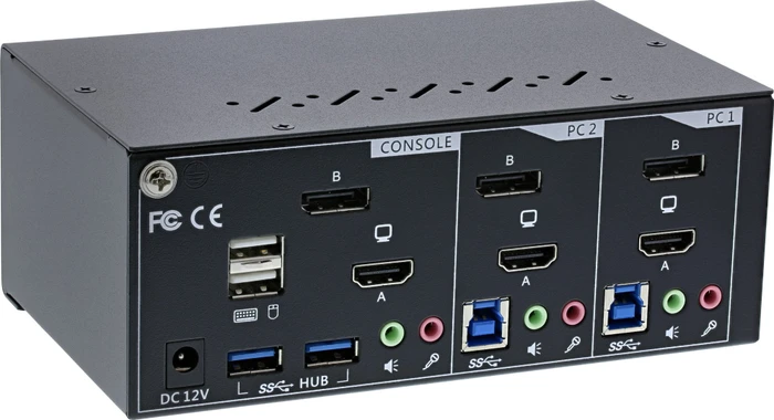 InLine 2-Port HDMI DisplayPort KVM-Switch
