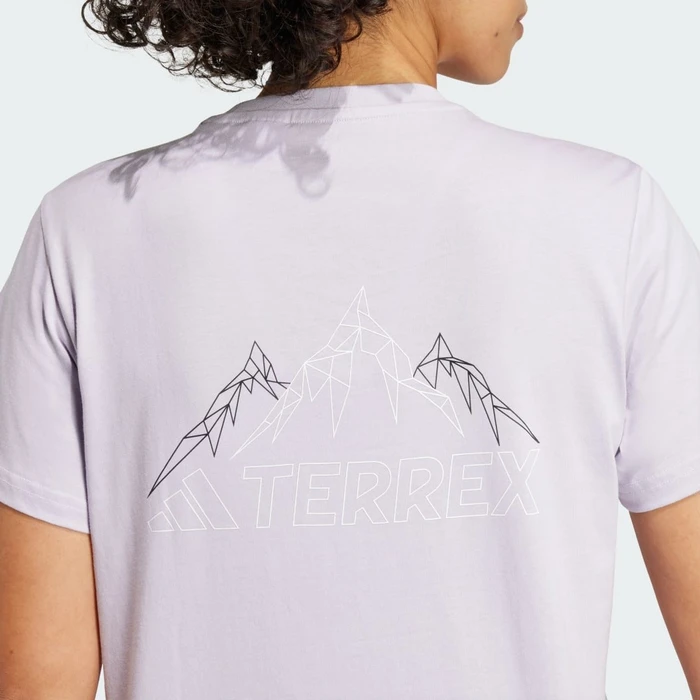 adidas Terrex Graphic T-Shirt kurzarm silver dawn (Damen)
