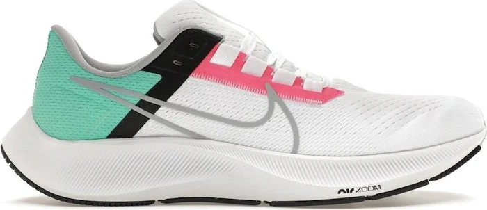 Nike Air Zoom Pegasus 38 white/hyper pink/dynamic turquoise/wolf grey (Herren)