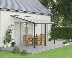 Palram Canopia Olympia Terrassenüberdachung 425x300cm grau