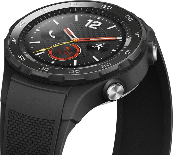 Huawei Watch 2 mit Sportarmband schwarz