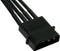 NZXT SATA-Stromadapter 4-Pin [IDE] auf 15-Pin [SATA] 20cm, sleeved schwarz Vorschaubild