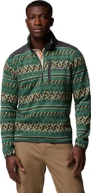 Columbia Sweater Weather III Half Zip Fleece Print Pullover rain forest/knitknot (Herren)