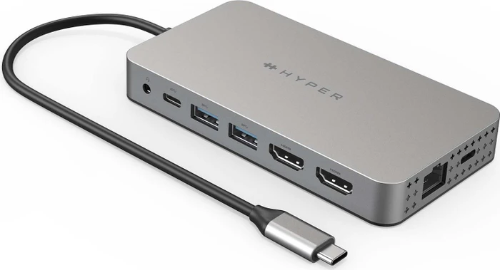 Targus HyperDrive Dual 4K HDMI 10-in-1 USB-C Hub, USB-C 3.0 [Stecker]
