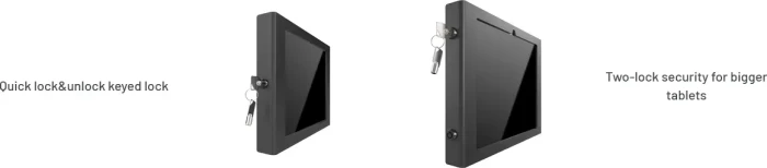 Compulocks iPad Kiosk, Counter Stand Core Apex Enclosure, Tablet-Stand für iPad Air M2/M3/M4 13", schwarz