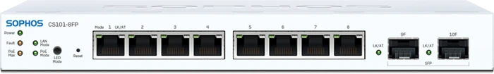 Sophos 100 Series CS101-8FP Desktop Gigabit Managed Switch, 8x RJ-45, 2x SFP, 110W PoE+