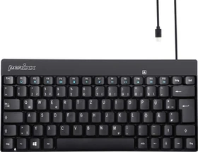 Perixx Periboard-422 Mini-C Keyboard, schwarz, USB, DE (11671)