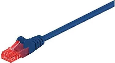 goobay Patchkabel, Cat6, U/UTP, RJ-45/RJ-45, 1m, blau