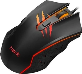 Havit Gamenote MS1027 RGB Gaming Mouse schwarz, USB