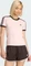 adidas 3-Streifen Slim T-Shirt kurzarm sandy pink/aurora coffee (Damen) Vorschaubild
