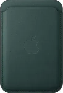 Apple iPhone Feingewebe Wallet mit MagSafe dunkelgrün