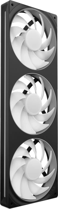 NZXT F Series F360 RGB Core Single-Frame Fan Unit, Matte Black, schwarz, LED-Steuerung, 3x 120mm